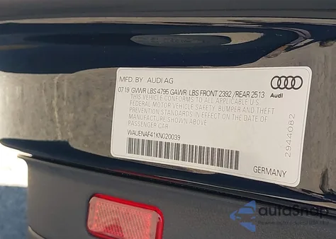 2019 Audi A4 45 Premium из США, поврежденный, VIN WAUENAF41KN020039